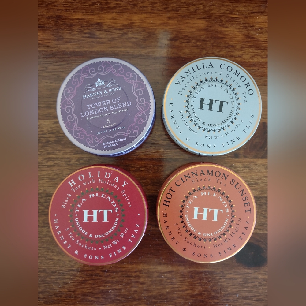 Harney & Sons Tea Travel Portable Canisters Set
